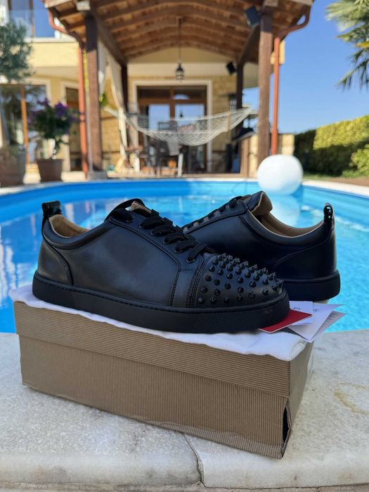 Christian Louboutin Black Spikes Мъжки Обувки 46 EUR + Кутия + Dustbag