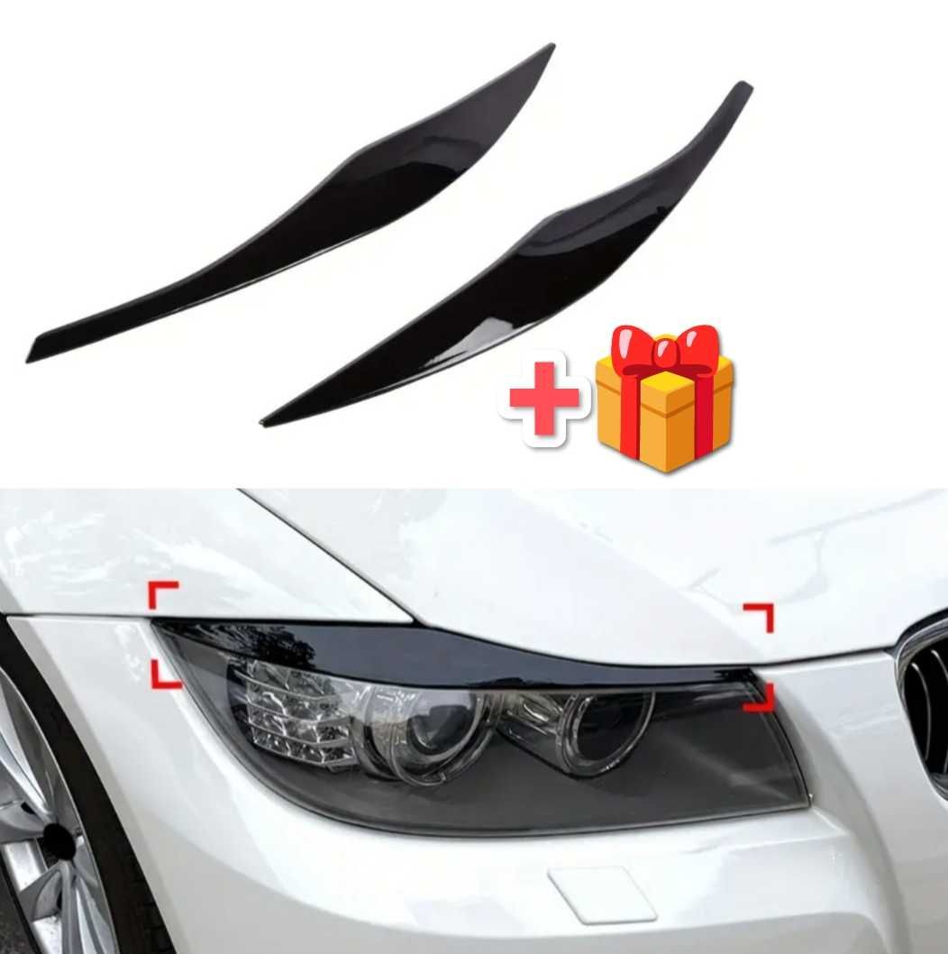 Нови Черни Вежди за фарове BMW e90 e91 Facelif БМВ Е90 Е91 фейслифт