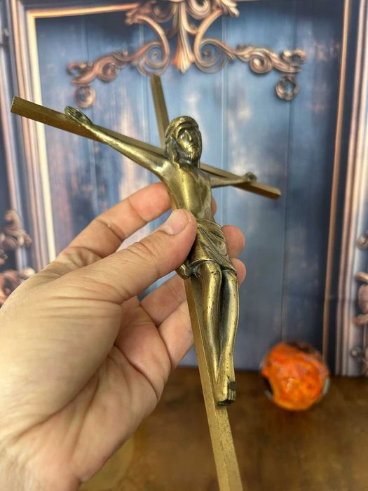 DN772 Superb crucifix de alama 430g 46x18cm