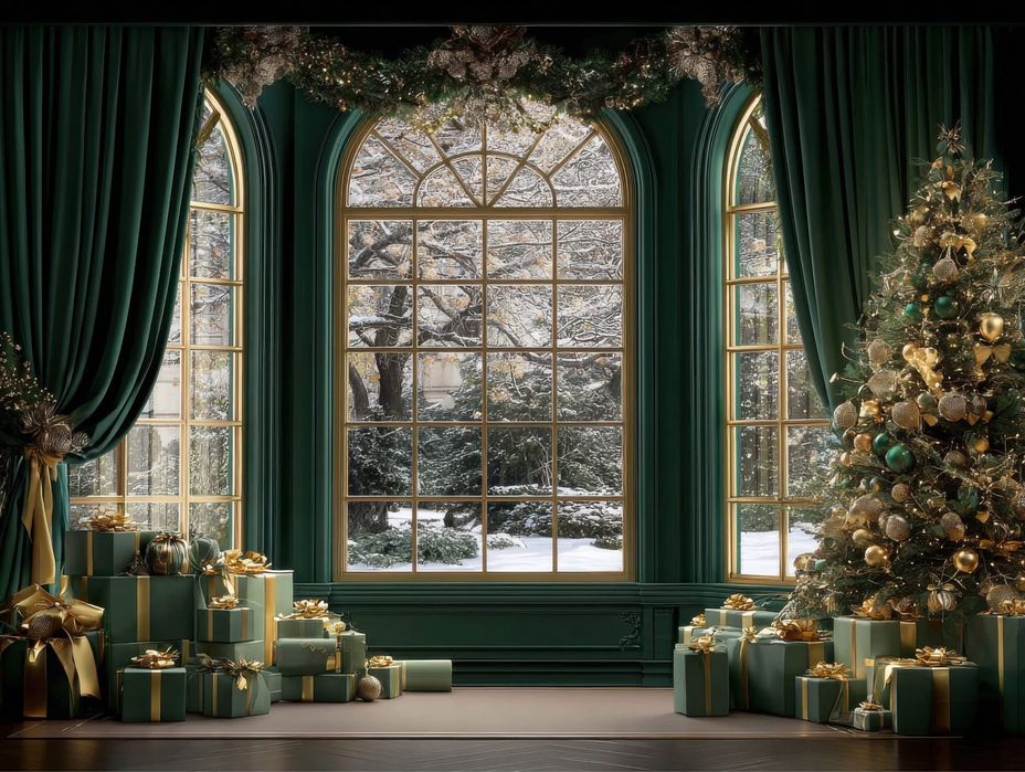 Бърз изработка! Коледни Фонове за домашна фотосесия или фотостудио