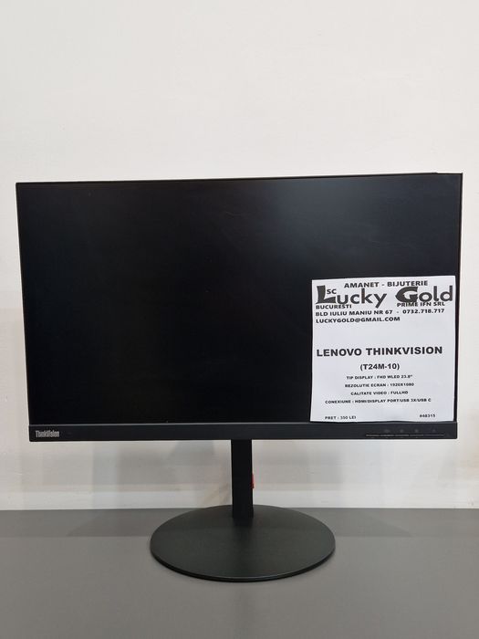 Monitor Lenovo Thinkvision 23.8" T24M-10 Garantie! #48315