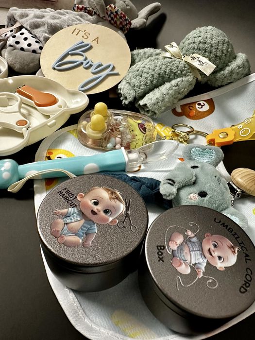 Set Cadou Luxury pentru Bebeluși– 12 Piese | Botez | Gender Reveal