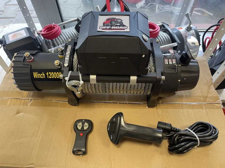 Troliu electric 12V,troliu platforme 6.2tone,13500lbs,nou cu factura