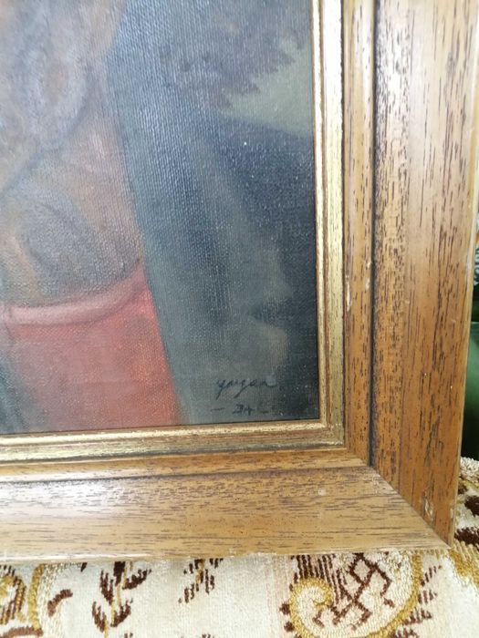 Tablou semnat goya B + L, ulei pe panza