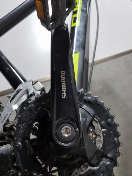 Bicicletă pentru copii Cube - Mărime mică, gri/albastru/galben