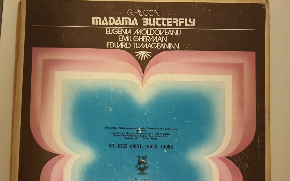 Madama BUTTERFLY -3 LP Elecetrcord