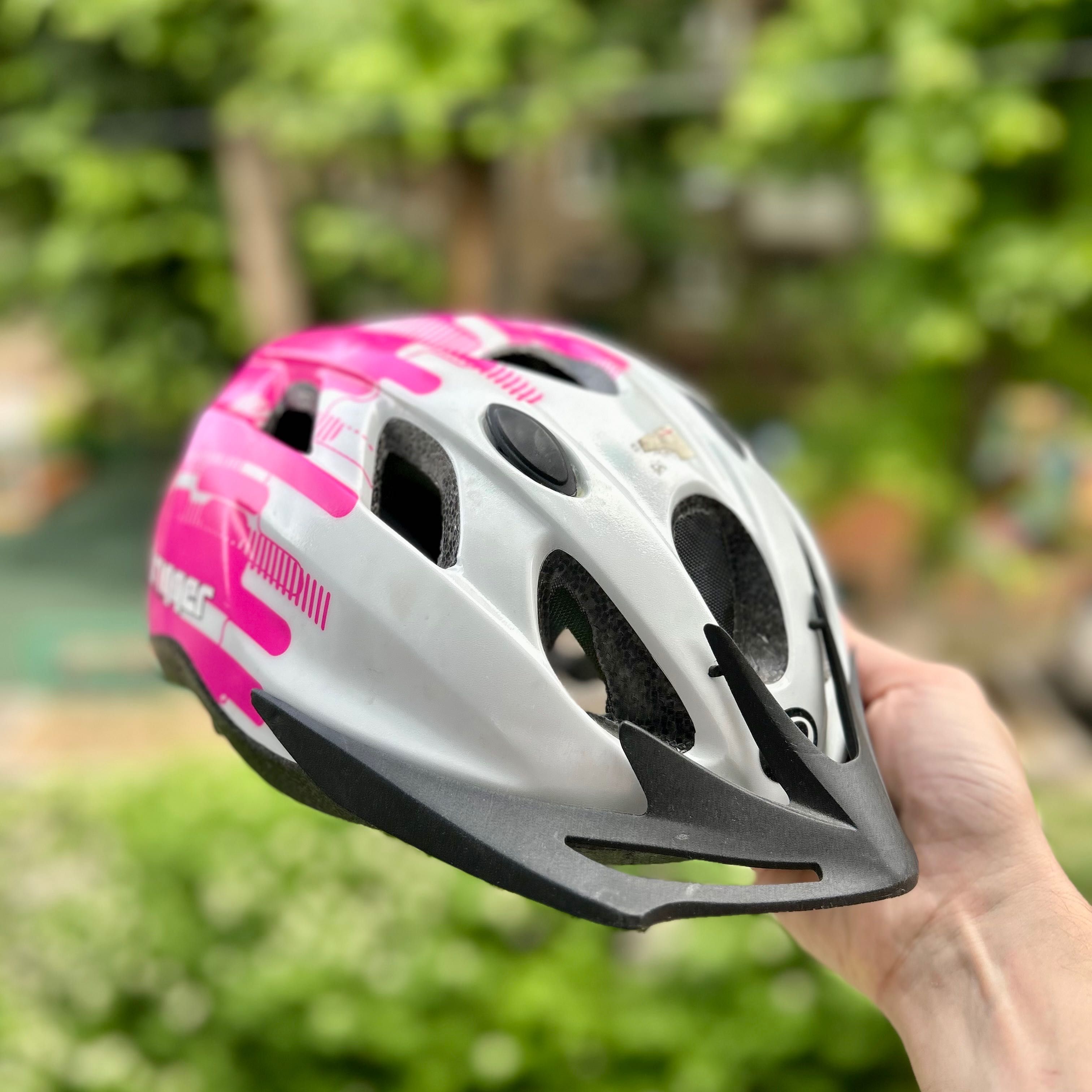 Детский велосипедный шлем Trigger FS (розовый)