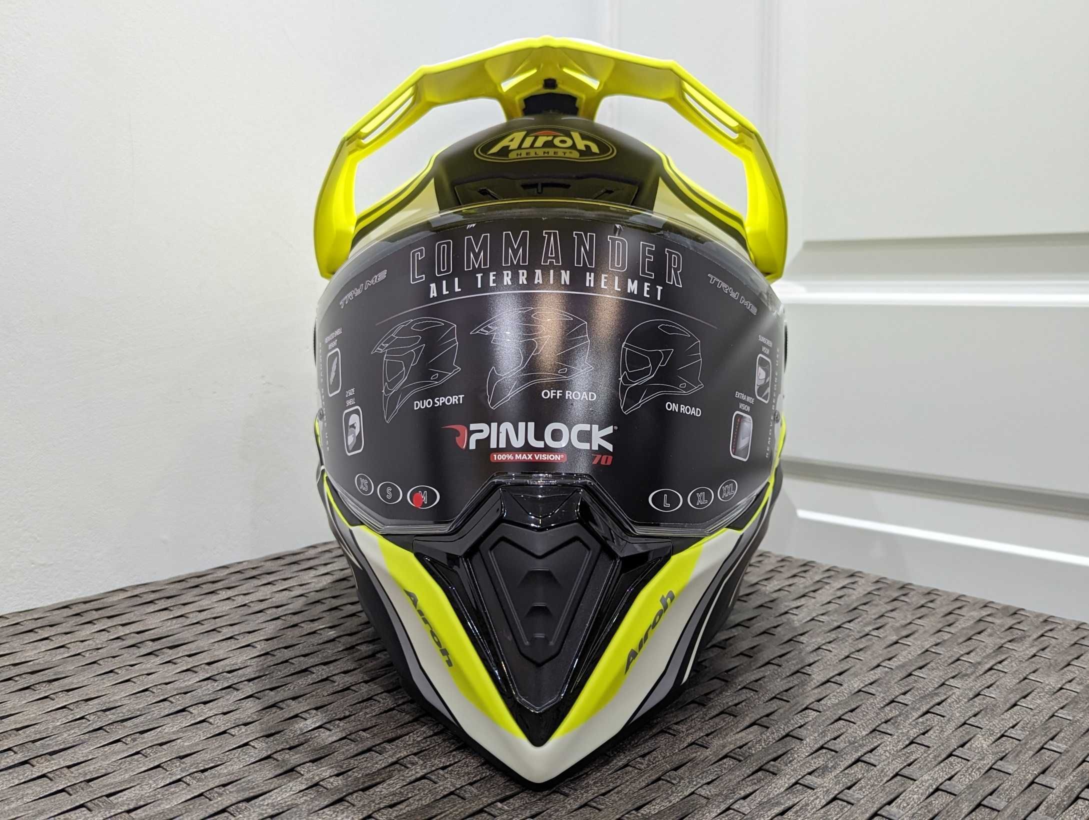 Casca moto Airoh Commander, Motocross/Dualsport, marime M - Nou