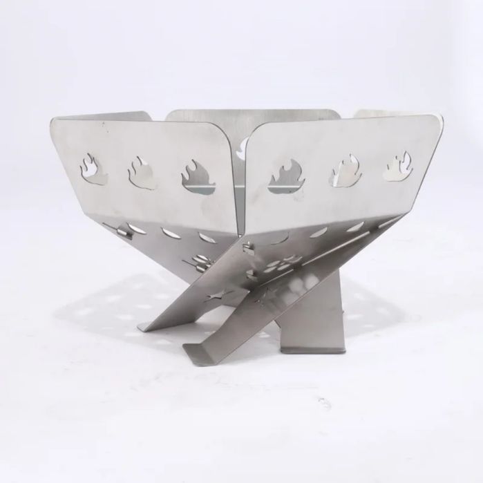 Складной походный мангал-очаг из нержавеющей стали