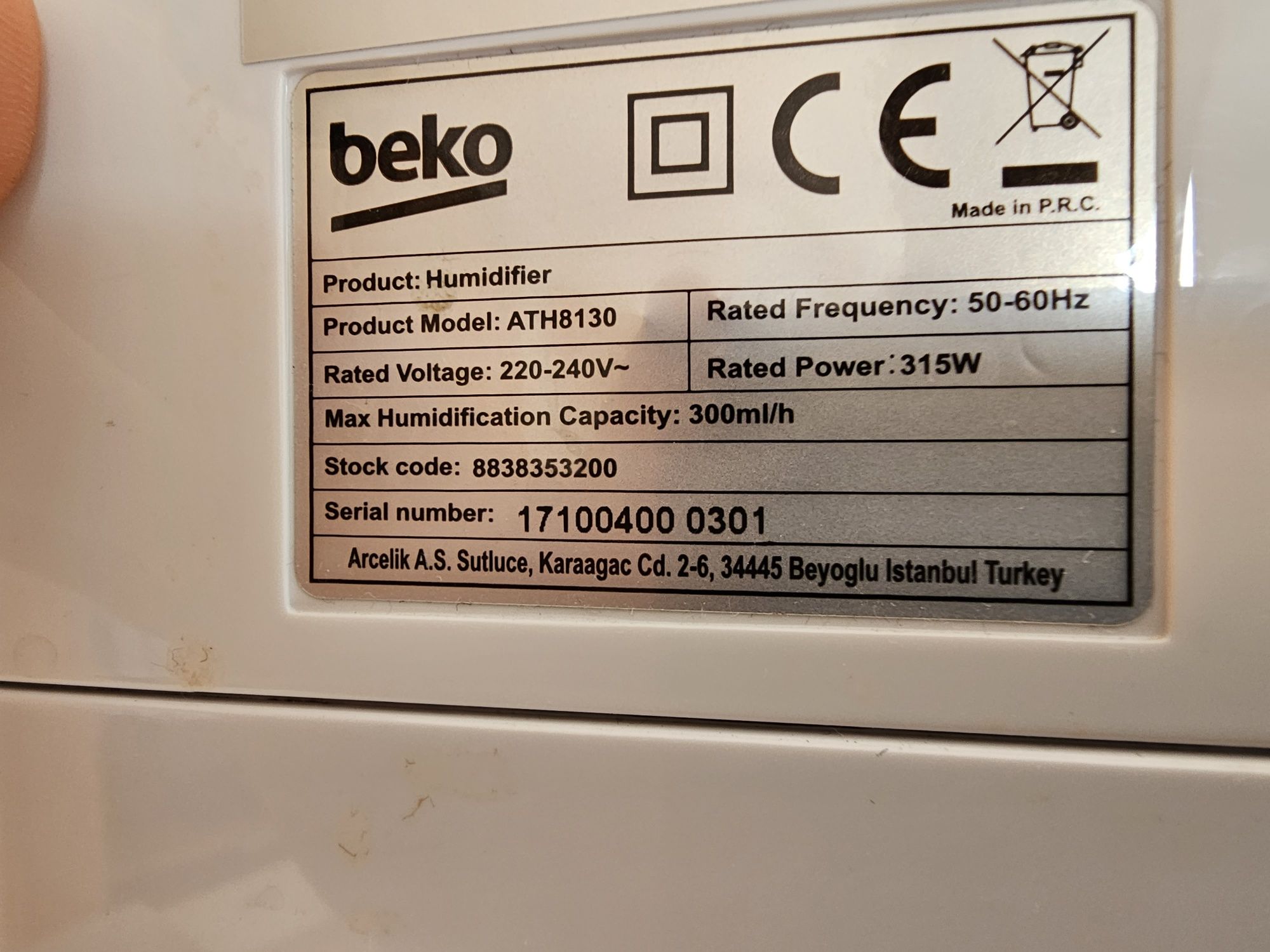 Umidificator BEKO