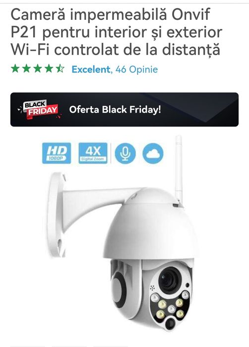 Camera supraveghere DIGI CAM +card memorie 32 GB