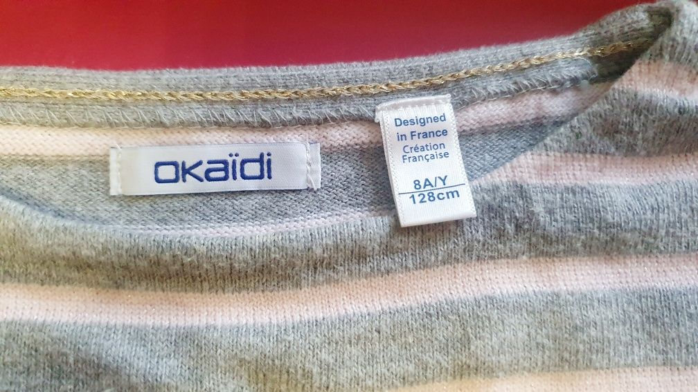 Джъмпер OKAIDI с пайети за момиче на 7-9 години