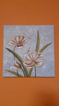 Картина с оранжеви цветя