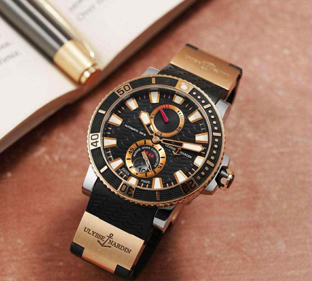 Ulysse Nardin Maxi Marine Diver 18 к gold