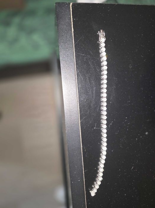 Bratara diamante 4.22 carate aur alb 14k
