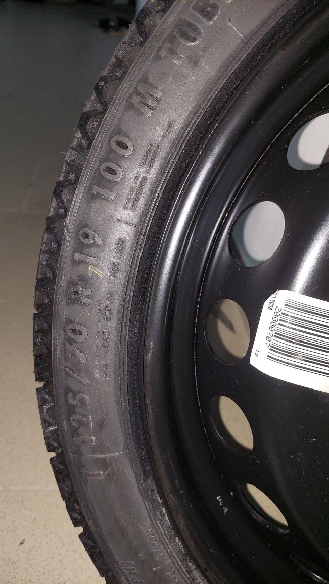 Roata de rezerva nouă 125 70 19 si 145 80 18  slim/subțire,vw golf 6,7
