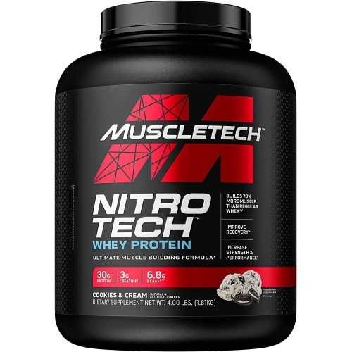 Протеин Muscletech, Nitro Tech, Whey Gold, белок, bcaa, 2.3кг, гейнер