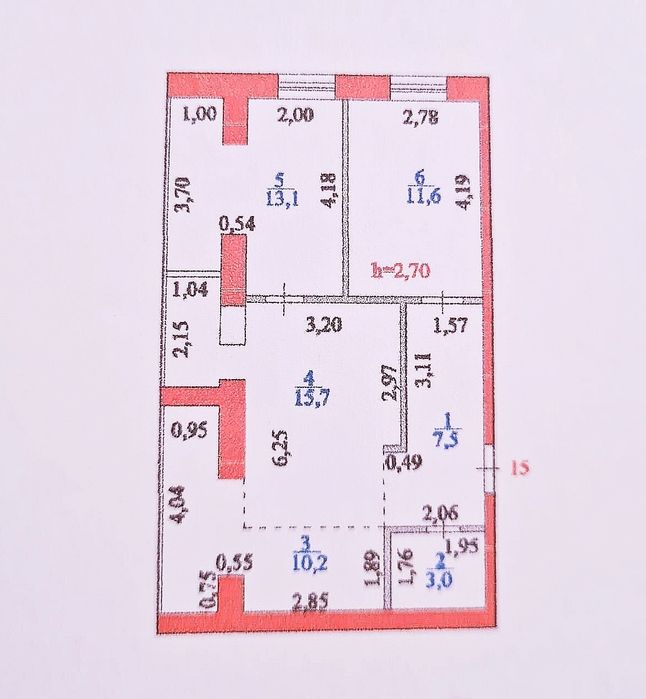 Продам 3х комн квартиру