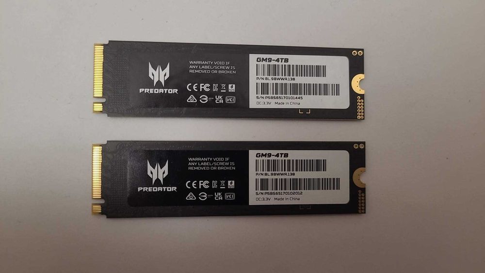 Ssd Acer Predator GM9 de  4TB PCIe 5.0, NVMe , 14500 mb/s -noi