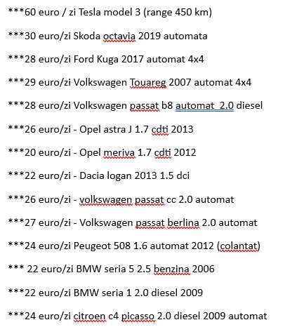 Inchirieri auto ieftin