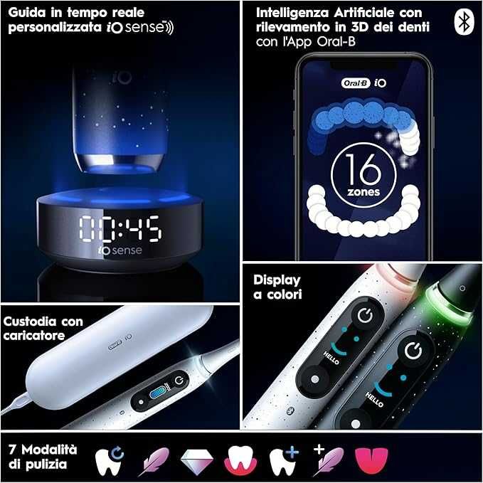 Електрическа четка за зъби, Oral-B iO Series 10 Cosmic, черна с калъф