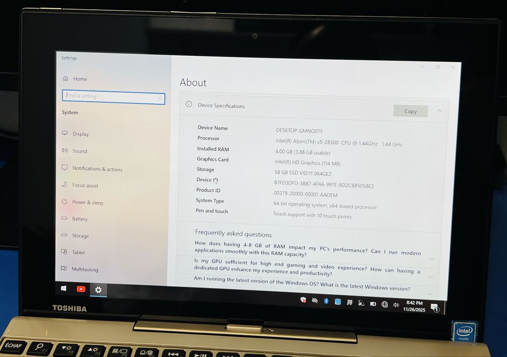 Vand Laptop/Tableta Toshiba