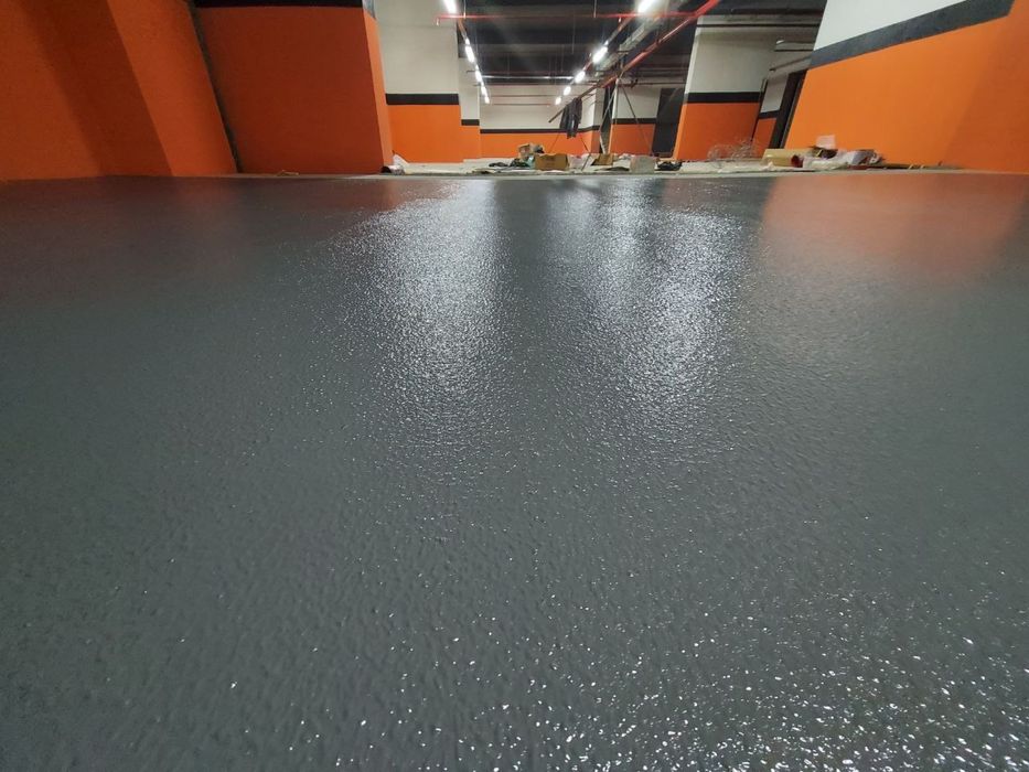 Антискользчшие текстурированные эпоксидные полы ( апельсиновая корка)