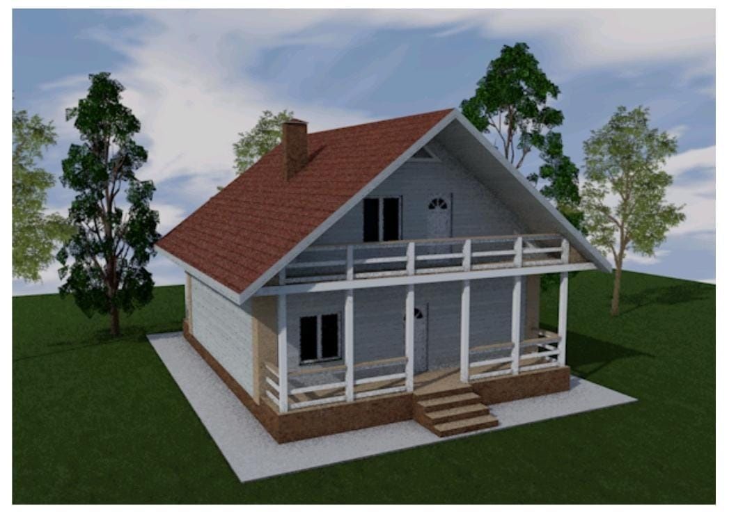Эскизный проект дом, дача, баня, гараж. Проект. Эскиз. 3D Визуализация