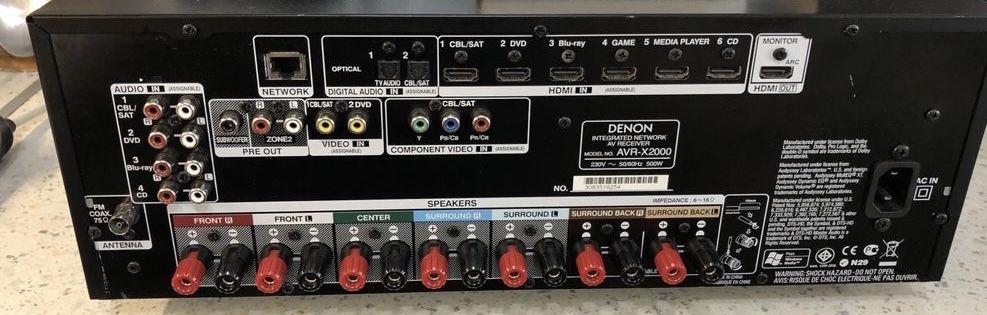 Denon AVR-X2000 Като нов