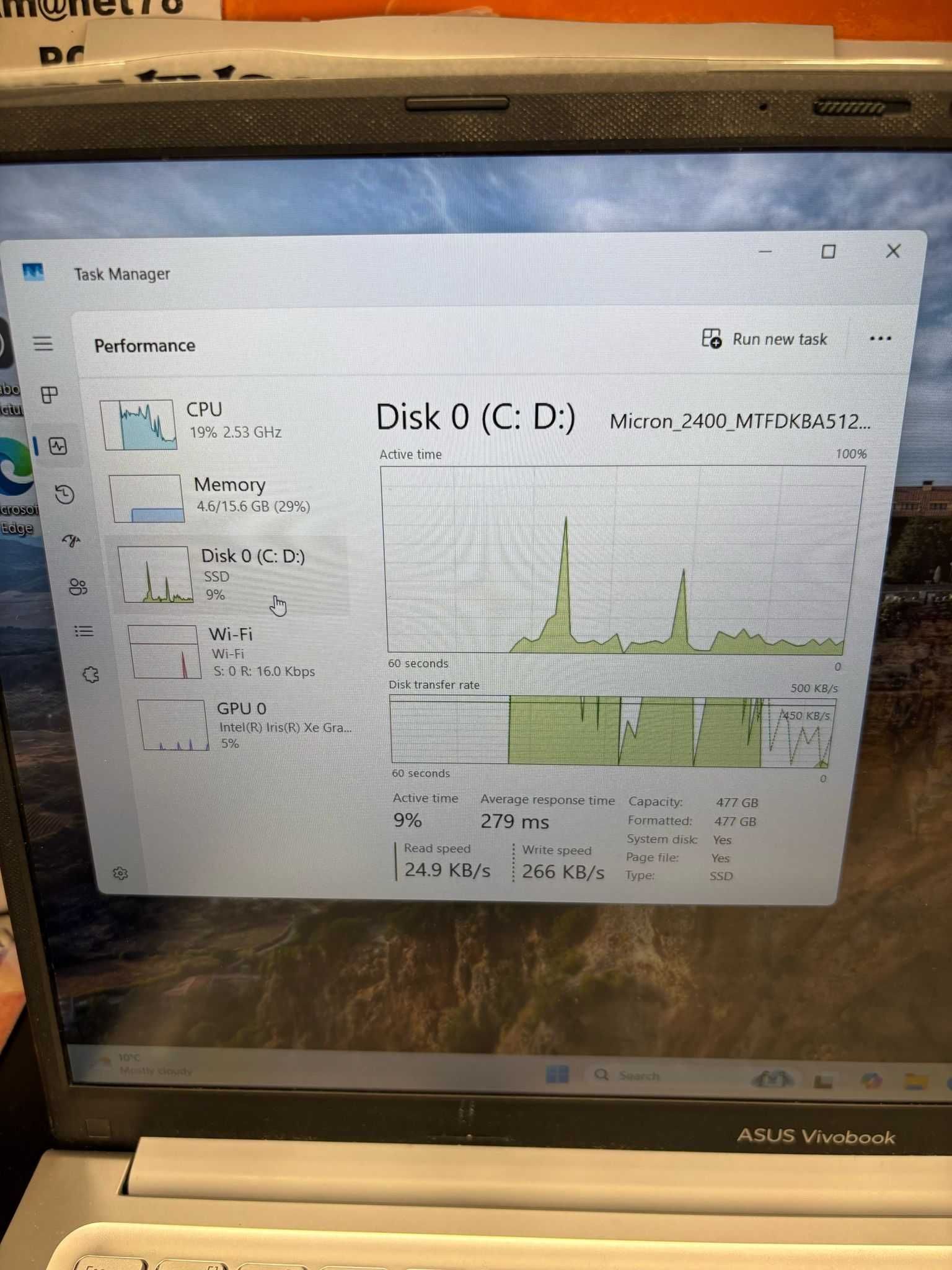 HOPE AMANET P2-Asus vivobook X1504YA I5 gen 13/512 SSD/16 GB RAM