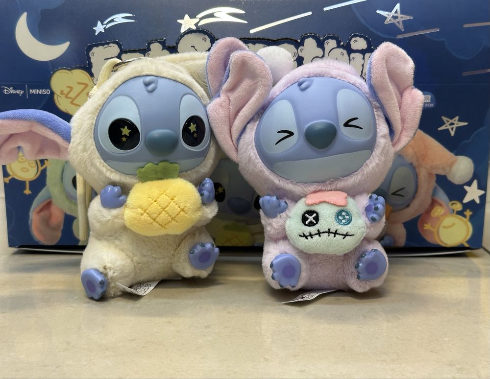 Labubu Stich / Лабубу Стич Eat Something Before Sleep плюшена играчка