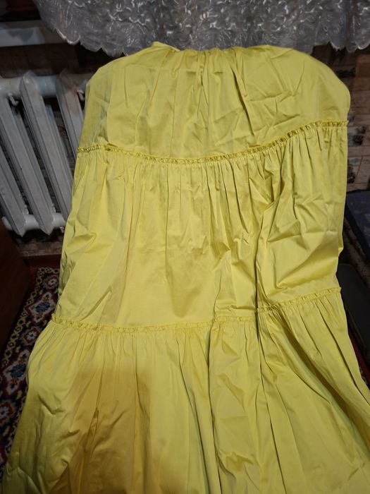 Юбка, длинная, желтого цвета , красивая