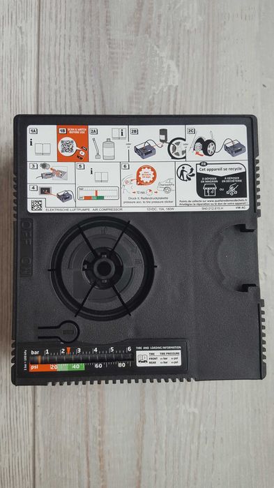 Нов оригинален VW AUDI AG компресор за гуми 15А 180W