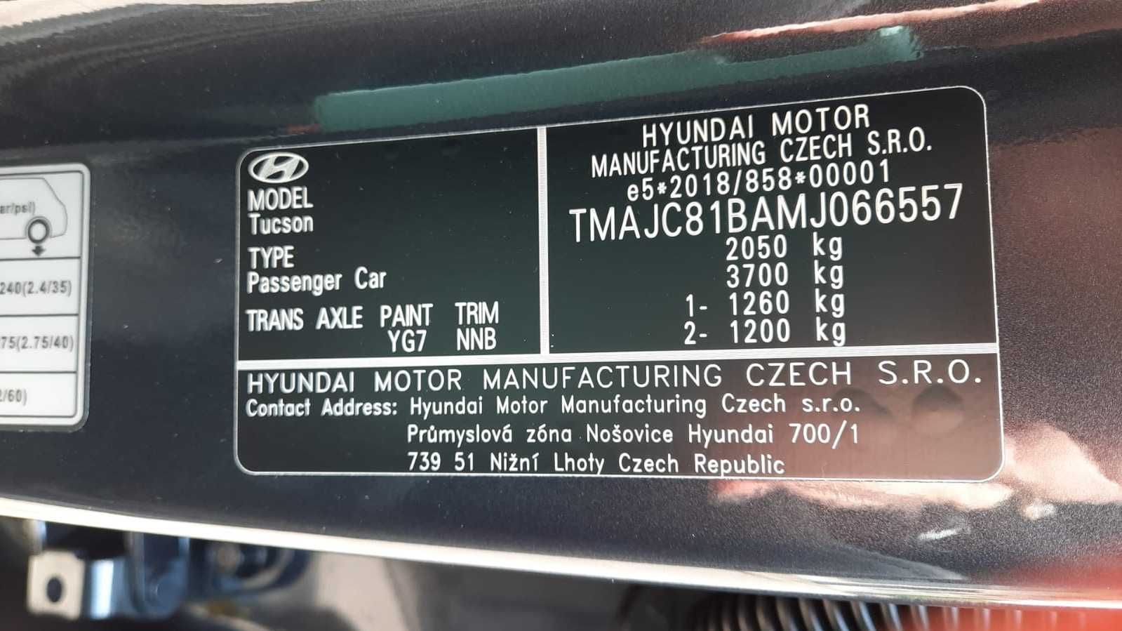 Hyundai Tucson Garantie 2021 Style,  benzina 1,6 150 CP , 2 WD