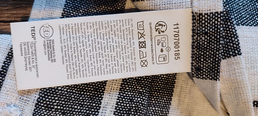 Set de 6 prosoape de  bucătărie, bumbac, 60/45