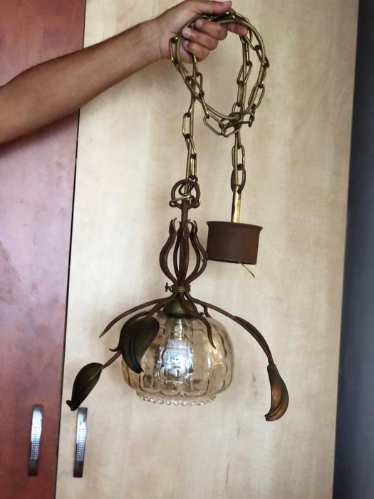 Mid century lampa pendul lustra vintage