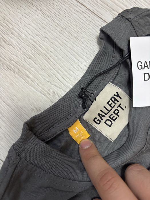 Tricou Gallery Dept. original – gri cu imprimeu față/spate / Size -M