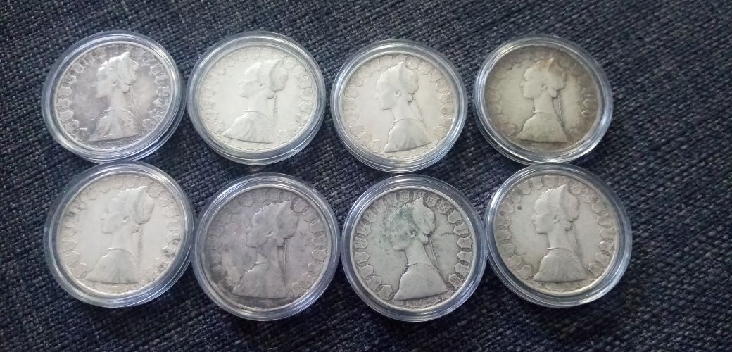 Vand monede din argint 500 lire Italia 1958-1966
