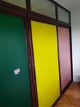Perete glisant de aluminiu cu sticla