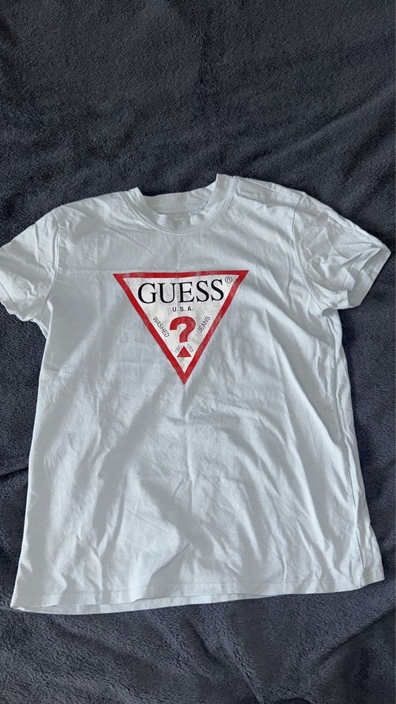 Тениска Guess бебешко синьо