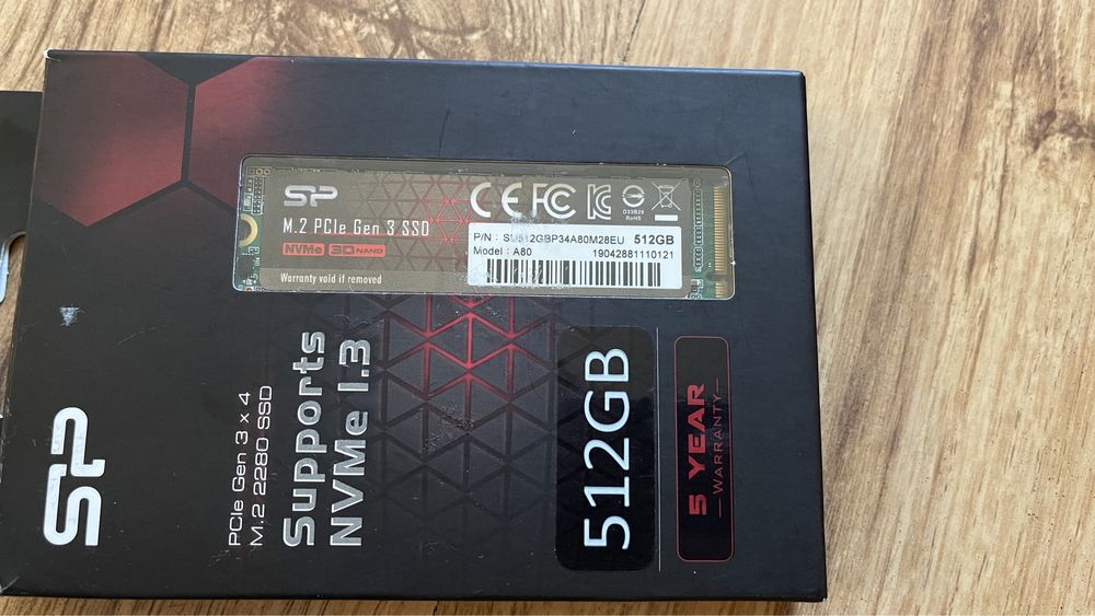 Solid State Drive SSD Silicon Power A80 512GB NVMe M2