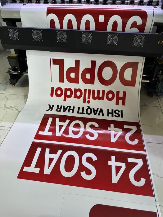 Baner pechat qlamiz !!!