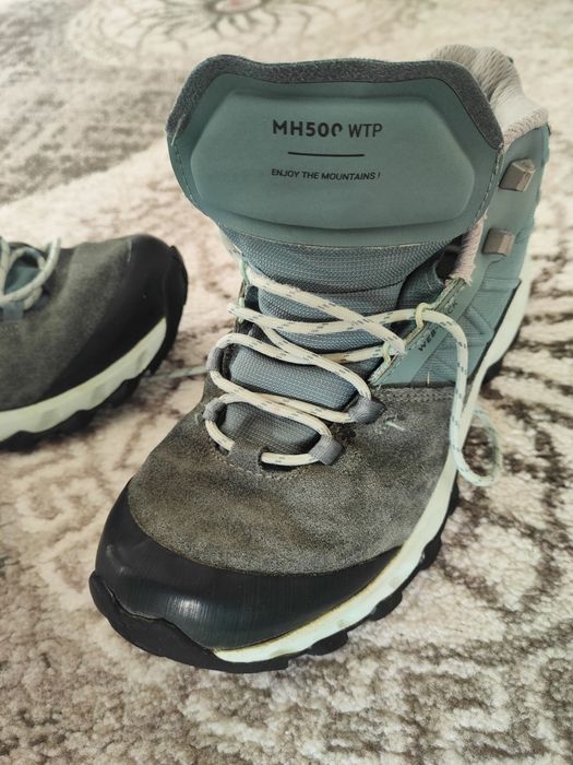 Bocanci Impermeabili Drumeţie la Munte MH500 Verde Damă mărimea 37