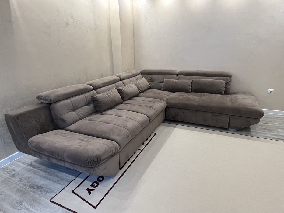 Ъглова холна гарнитура с ляв подлакътник и функция сън 233/311/80см