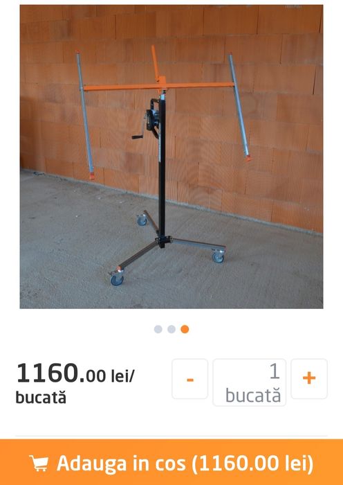 NOU! Dispozitiv ridicare plăci gips-carton