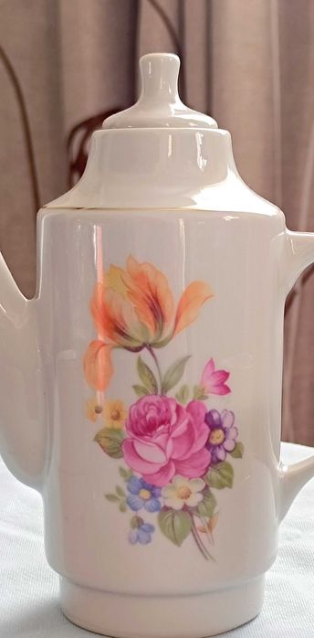 Набор для спиртного Штоф и рюмки Мейсенский букет Болгария