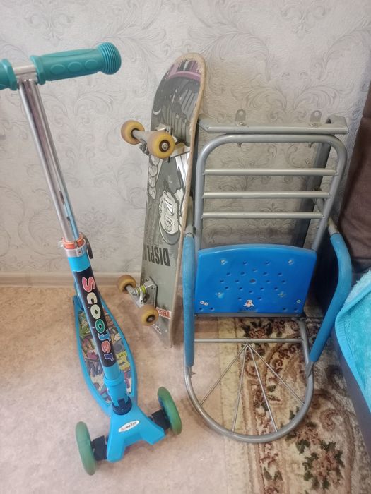 Санки, скейтборд, самокат