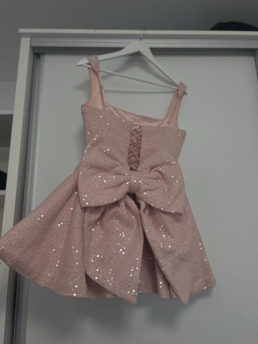 Rochie babyboo roz cu paiete
