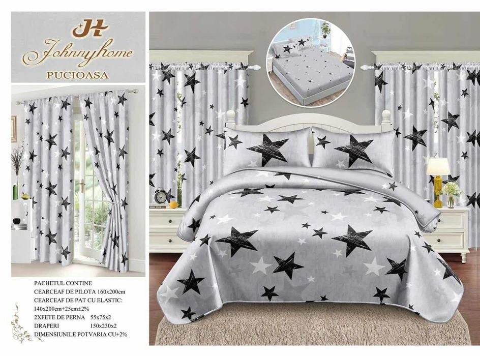 Set lenjerie+draperii