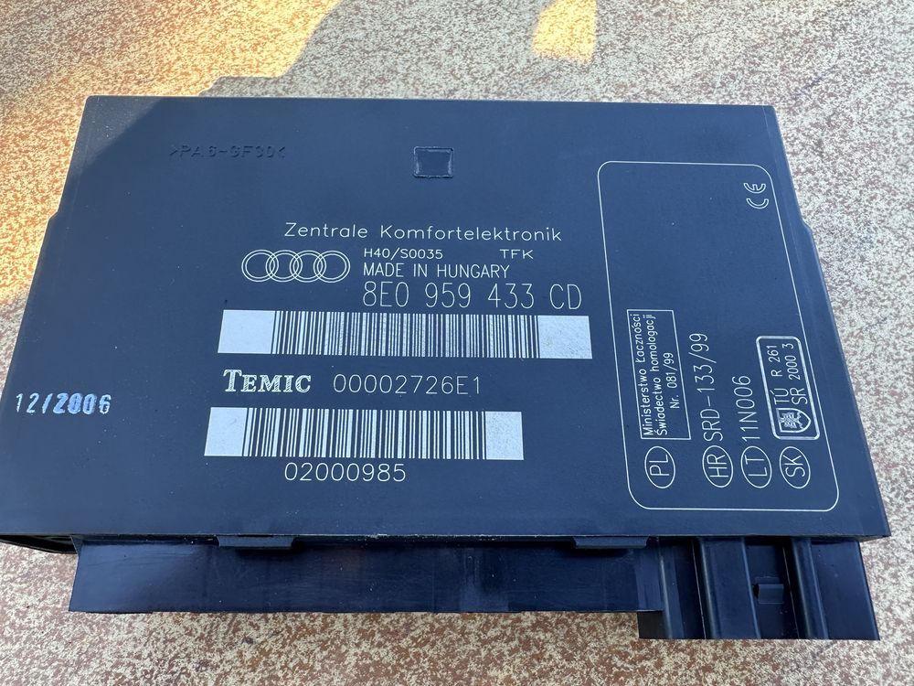 Комфорт модул Audi A4 B6 B7